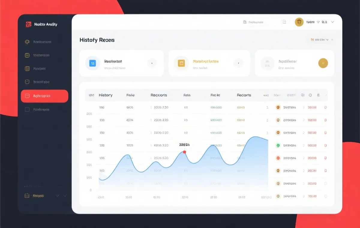 历史数据查询与走势分析示意图
